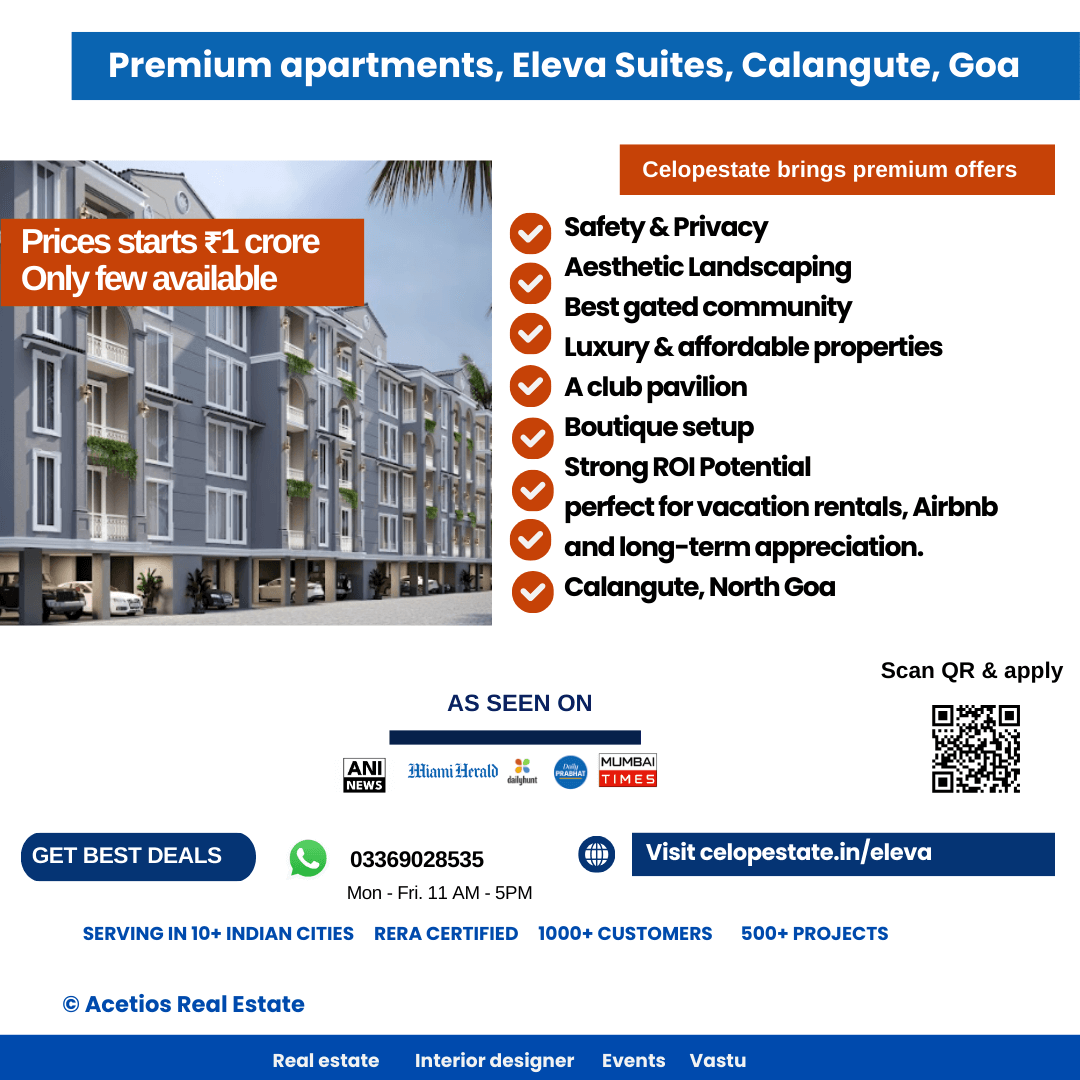 Casa Margarida, Calangute – Luxury, Goa | Only 10 Units available